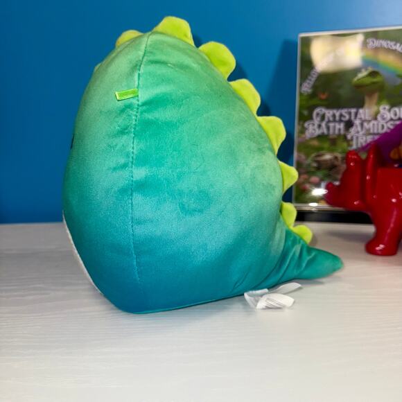 Jarrell Dinosaur Squishmallow 8” Ombre Blue Green Plush EUC 2022 - Picture 4 of 8